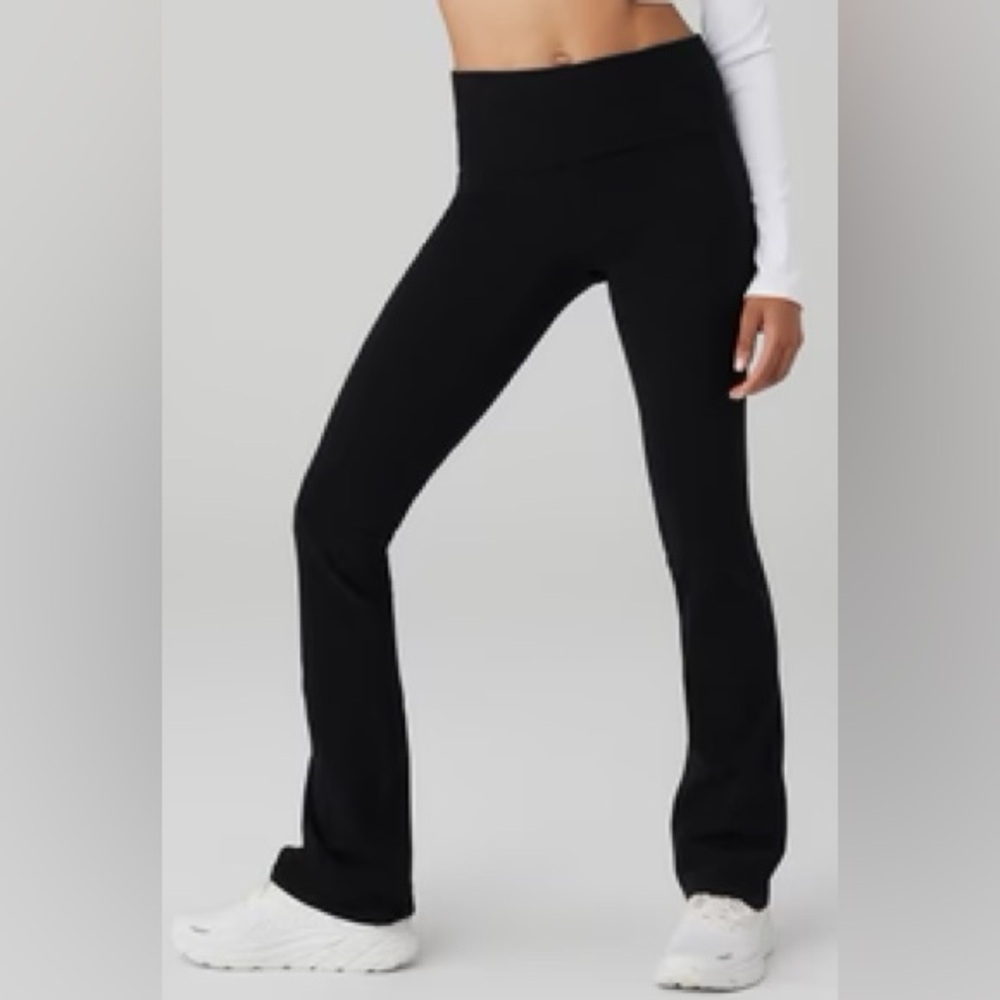 ALO Alosoft Foldover Bootcut Leggings Size Small